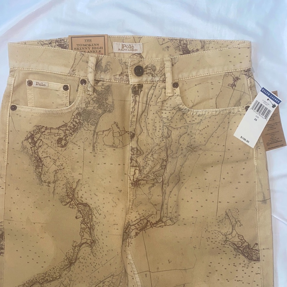 NWT Ralph Lauren Tompkins Skinny High Rise Incredible Fit Jean Sz 28
